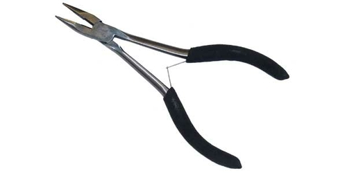BARJAN 0751485 Needle-Nose Plier with Black Cushion and Grip Handles