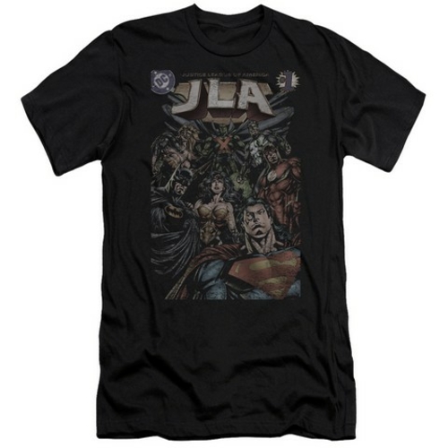 Trevco Jla-No. 1 Cover Short Sleeve Adult 30-1 Tee- Black - Large