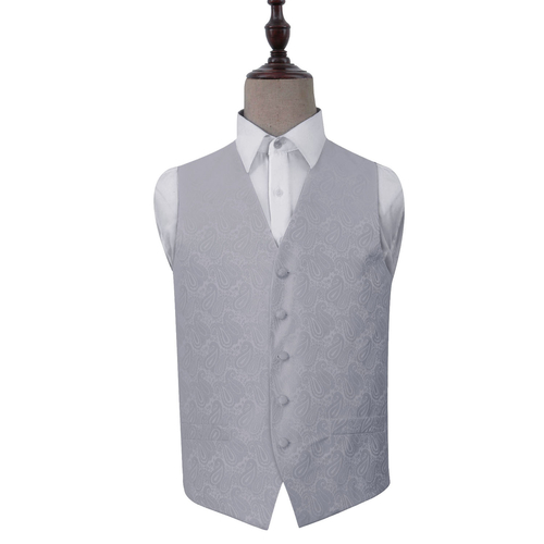 Paisley Waistcoat - Silver, 40'