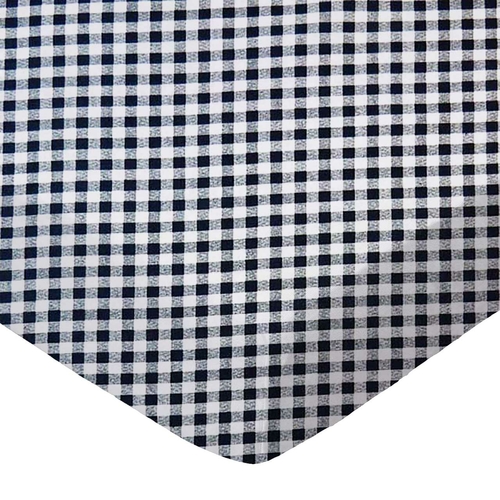 SheetWorld Fitted Cradle Sheet - 100% Cotton Woven - Navy Gingham