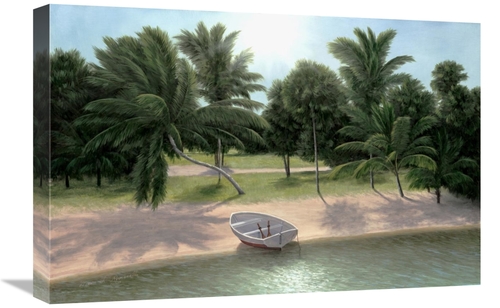 Global Gallery GCS-138448-1624-142 16 x 24 in. Lakeside Palms Art Prin