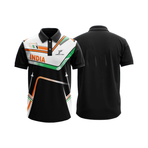 Lookswala Unisex Sportswear Printed Design T-Shirt With Half Sleeves