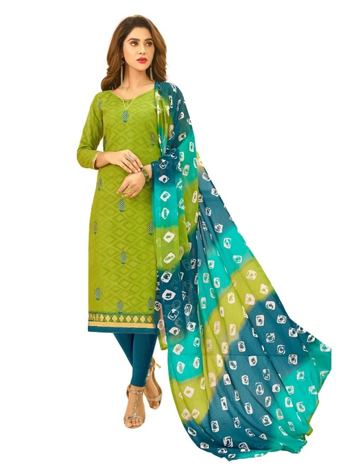 Generic Women's Cotton Jacquard Salwar Material