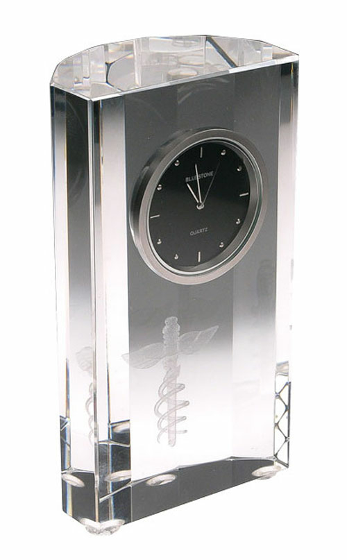 Bluestone Designs W358 Justice Crystal Clock  clear