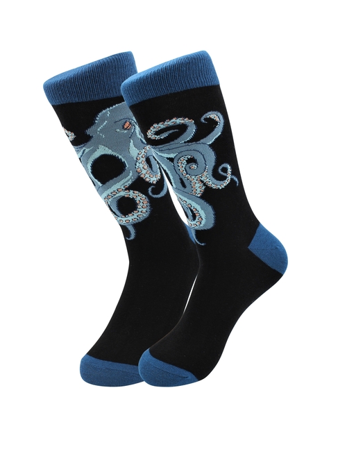 Cute Casual Designer Seafood Socks - Octopus - for Men and Women   