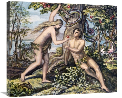 Global Gallery GCS-280972-30-142 30 in. Mans Shameful Fall Art Print -