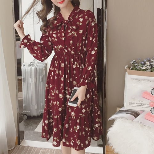 Korean chiffon dress clearance