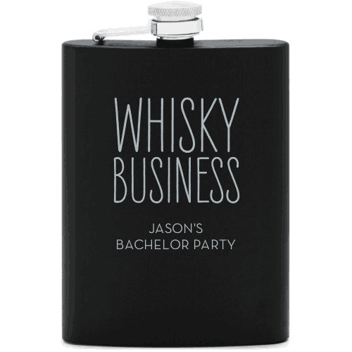 Whisky Business Flask Personalized Flask Gifts For MEN