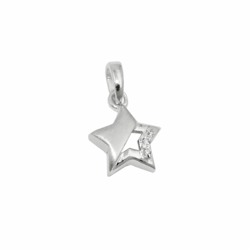 pendant star zirconia silver 925
