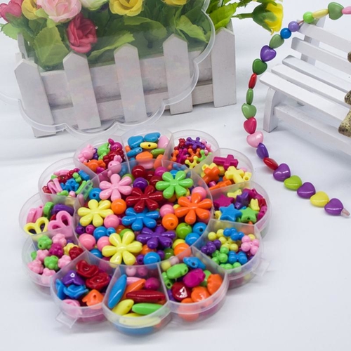 350pcs Kids Beads Sets Jewelry Making Accessories