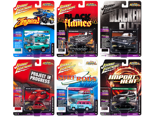 Street Freaks 2018 Release 4 Set B of 6 Cars 1/64 Diecast Models by