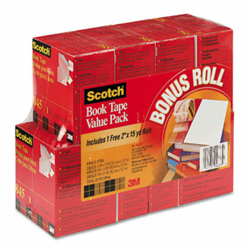 3M 845VP Book Repair Tape 8-Roll Multi-Pack  15-Yard Rolls  3   Core