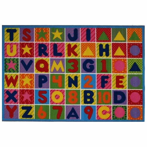 LaRug FT-2011-P 3147 Numbers And Letters Area Rug - 31 x 47 In.