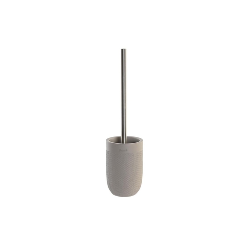 Toilet Brush DKD Home Decor 10 x 10 x 37 cm Grey Cement Stainless