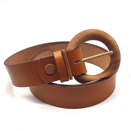 Luxury Wood Belt Fuji Heart 405