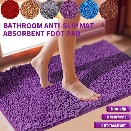 1pc 40x60/50x80cm Non-Slip Bath Rug Mat Soft