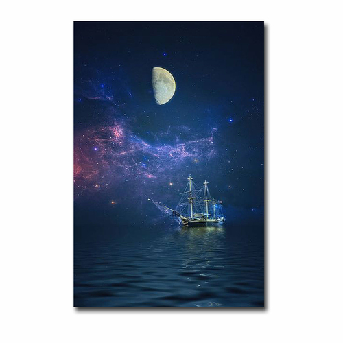 Artistic Home Gallery 2436L239IG By Way of The Moon & Stars by John Ri