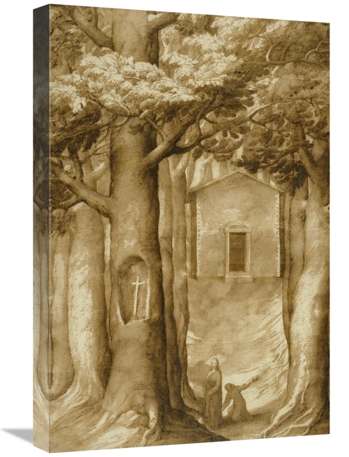 Global Gallery GCS-456096-1624-142 16 x 24 in. La Verna - The Chapel o