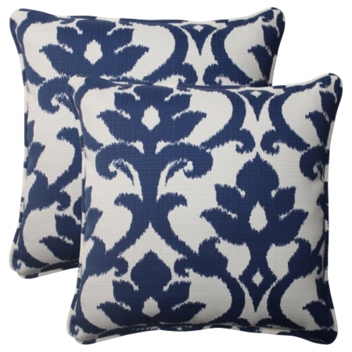 Bosco Navy 18.5-Inch Throw Pillow (Set of 2)