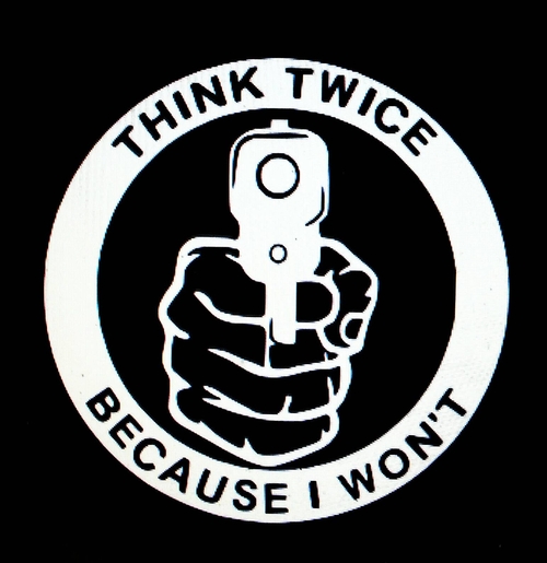 3 Inch Cloth Patch Think Twice I Won't