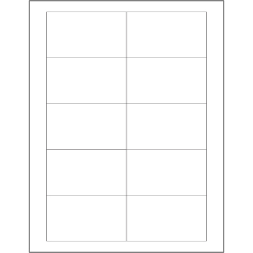 Tape Logic LL118 3.5 x 2 in. White Rectangle Laser Labels - Pack of 10