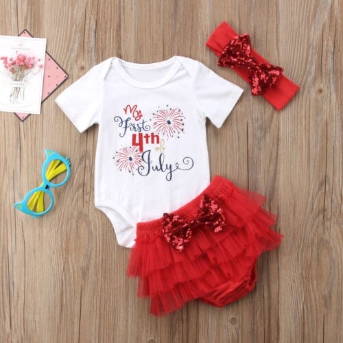 Newborn Infant Kid Baby Girl Bodysuit Jumpsuit