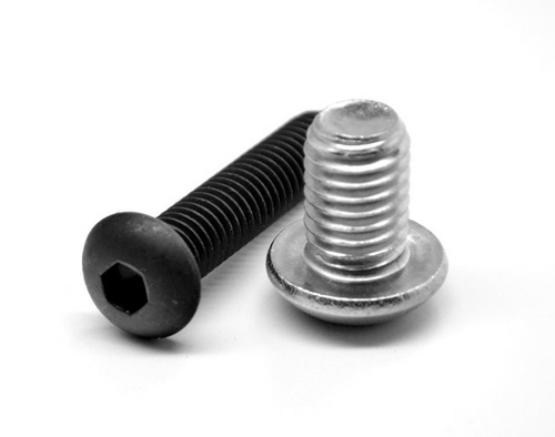 0.25 in. -28 x 0.5 in. Fine Thread Socket Button Head Cap Screw, 1