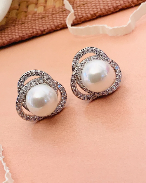 High Quality Gold Plated Pearl Studs Earring