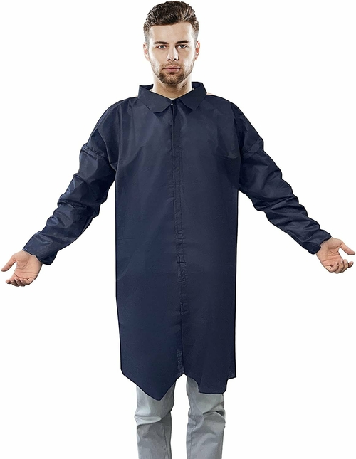 Polypropylene Lab Coats Pack of 10 XX-Large Dark Blue PP Lab Coats 35
