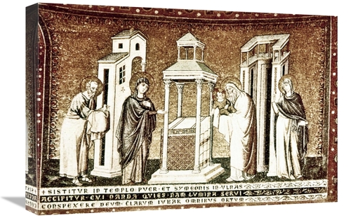 Global Gallery GCS-277035-22-142 22 in. Presentation in the Temple Art