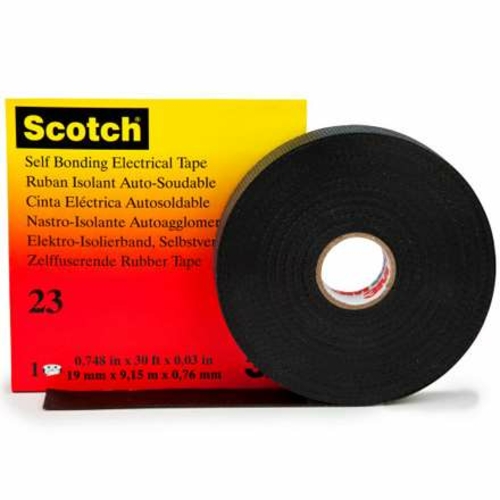 Scotch T9640232PK 0.75 in. x 30 ft. Black 23 Electrical Tape - Pack of