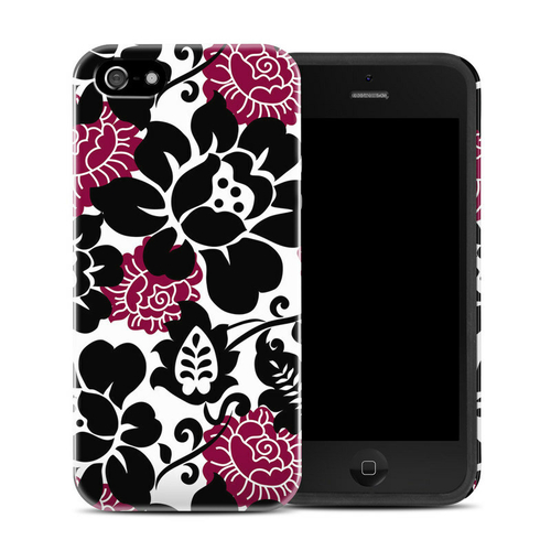 DecalGirl AIPSEHC-ROSENOIR Apple iPhone SE Hybrid Case - Rose Noir