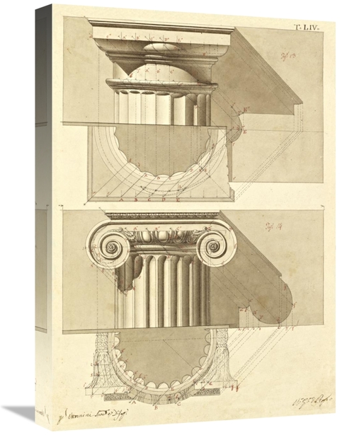 Global Gallery GCS-453929-22-142 22 in. Plate 54 for Elements of Civil