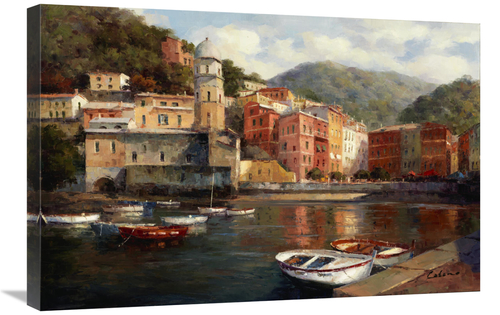 Global Gallery GCS-132534-2030-142 20 x 30 in. Serenity At Harbor Art 