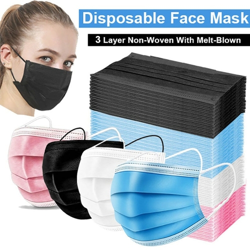 Mouth Masks 3 layer Anti Dust Disposable Mascarillas 10/50/100 Pcs Non