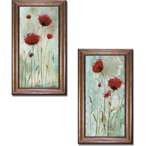 Artistic Home Gallery 1224604BR Splash Poppies by Catherine Brink Prem