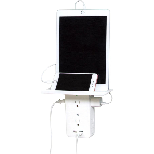 Zunammy Socket Shelf Space Saving Power Strip Multi