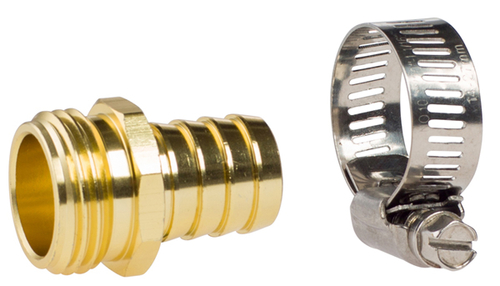 0.75 in. Male Coupling with Clamp