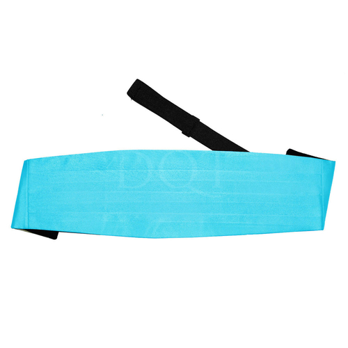 Plain Satin Cummerbund - Robin's Egg Blue
