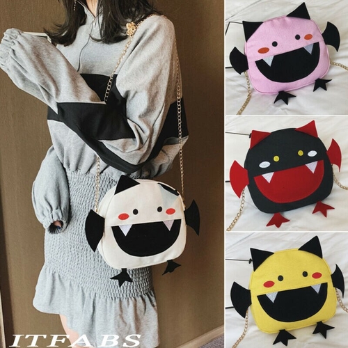 Womens Girls Cartoon  Handbag Shoulder Messenger