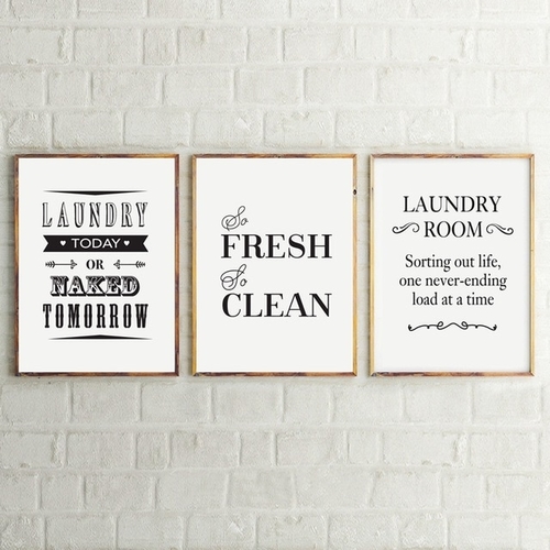 Laundry Room Wall Art Decor Life Canvas Print And