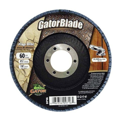 Gator Grit 9716 4.5 x 0.88 in Disc Flap Type 60 Grit