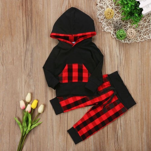 Toddler Kids Baby Girl Boy Clothes Hoodies Tops T