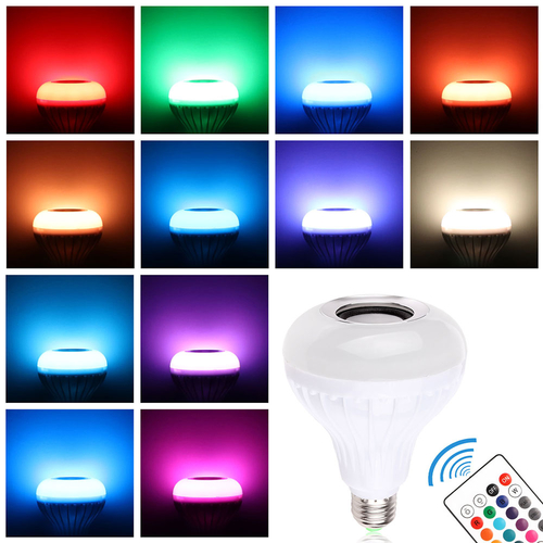 Bluetooth 4.0 Music Audio RGBW Speaker Light