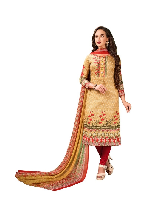 Generic Women's Cotton Salwar Material (Multi,