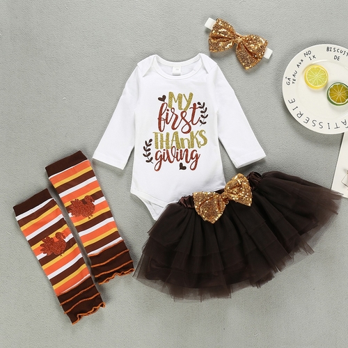 Baby Girl Thanksgiving Clothes Infant Baby Girls