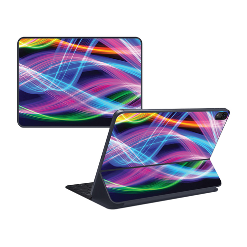 MightySkins APIPSK1118-Light Waves Skin for Apple iPad Pro Smart Keybo