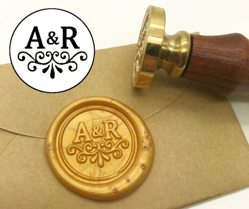 Initials Wax Seal Stamp Personalized Monogram Custom wedding wedding