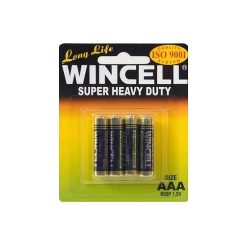 Wincell Super Heavy Duty Carded 4Pk Battery