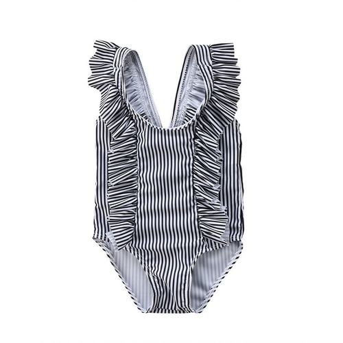 Toddler Infant Kid Baby Girl Striped Swimwear